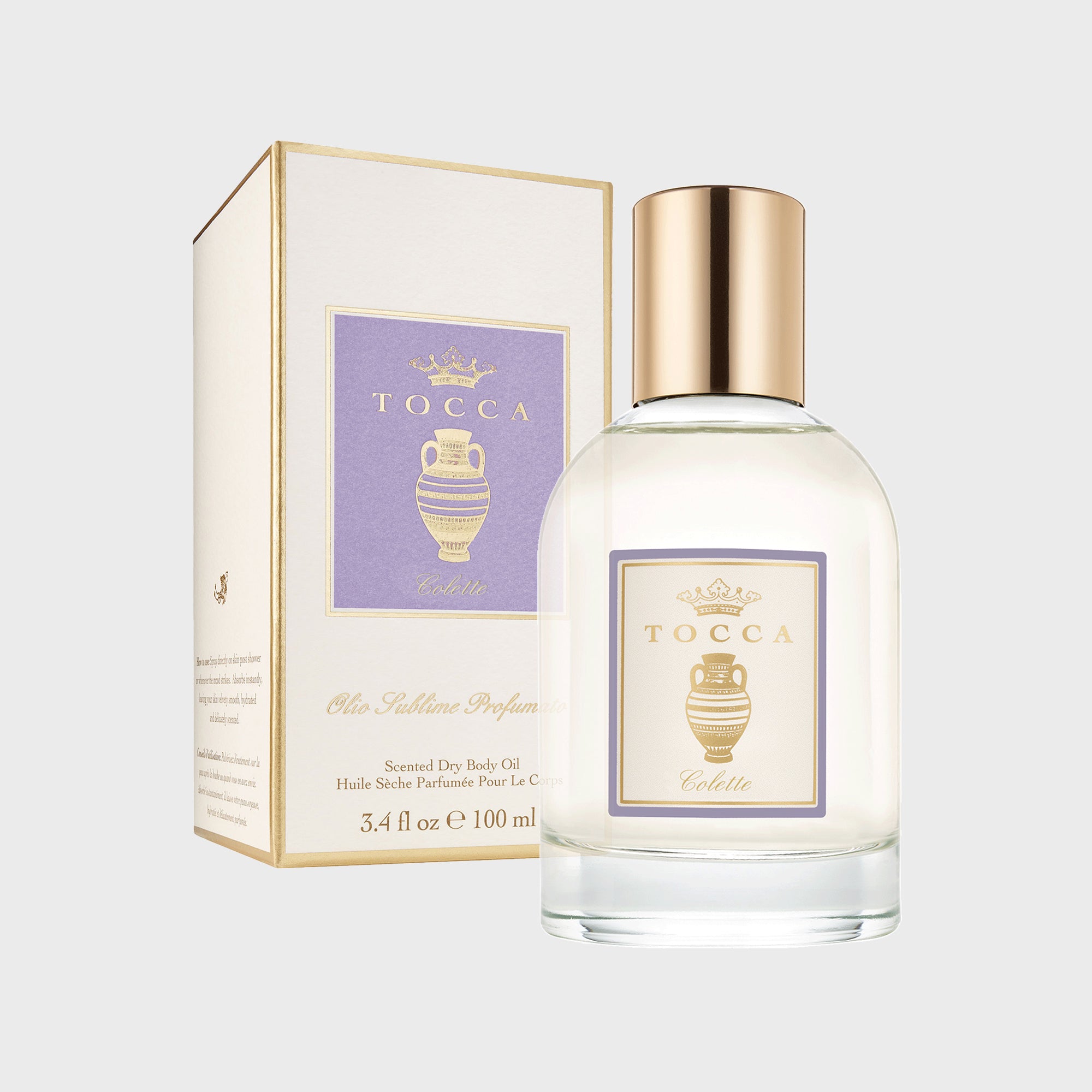 Dry Body Oil Colette 100ml | TOCCA Beauty and Home Fragrances