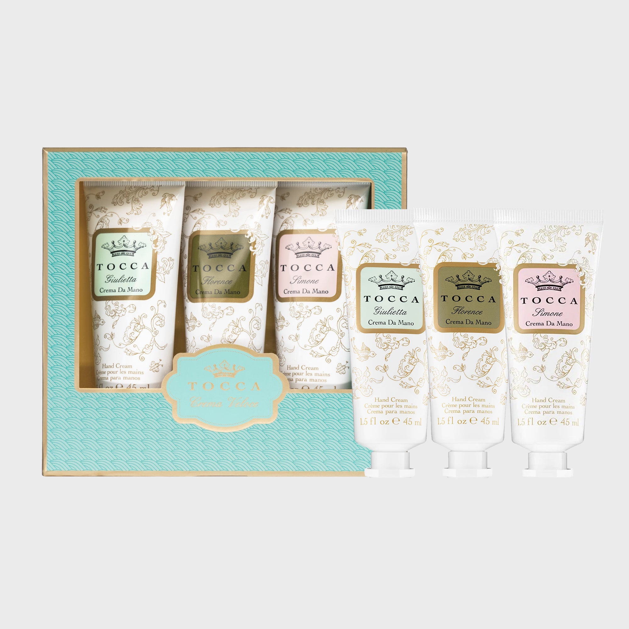 Tocca Gift/Travel Set Garden Collection Crema Veloce Hand Cream Set
