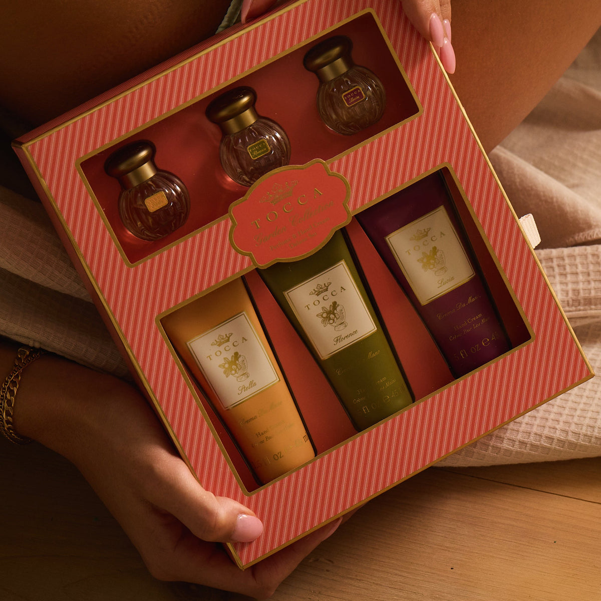 Tocca Gift/Travel Set Garden Collection -  Mini Perfume & Hand Cream Deluxe Set